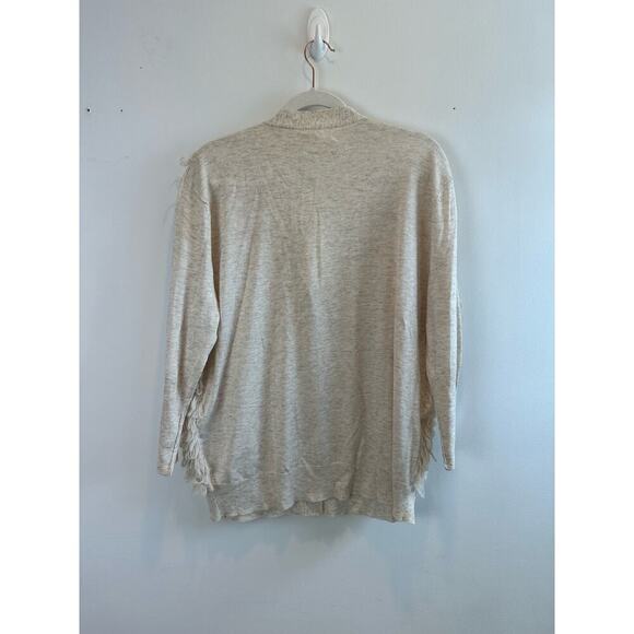 THE GREAT. Cream Textured Cardigan - Picture 3 of 11